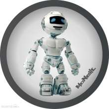 McNeill 3463800021 - McAddys zu Schulranzen Roboter: hellgrau