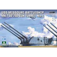 Takom TAK5015 - 1:72 USS MISSOURI BATTLESHIP MK.7 16´´/50 GUN TURRET No.1