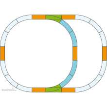 Piko 35302 - G-Gleis Ergänzungs-Set Überholgleis