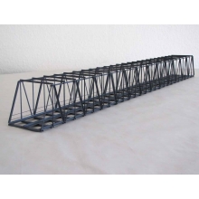 Hack Brücken 36150 - Lange Kastenbrücke 84,5cm 2-gleisig, grau - Typ KT84-2