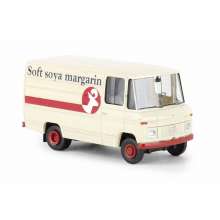 Brekina 36845 - Mercedes L 406 D Kasten, Soya Margarin, 1967