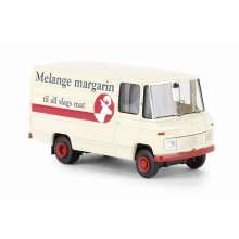 Brekina 36846 - Mercedes L 406 D Kasten, Melange Margarin, 1967