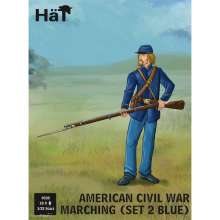 HäT 379335 - 1/32 Amerikanischer Bürgerkrieg, bau, marschierend, Set 2