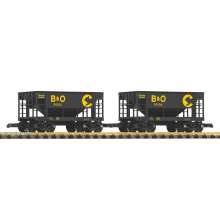 Piko 38933 - G 2er Set Schüttgutwagen B&O mit Erzladung