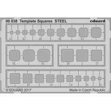 Eduard Accessories 00038 - Template Squares STEEL