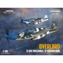 Eduard Plastic Kits 11181 - OVERLORD: D-DAY MUSTANGS / P-51B MUSTANG DUAL COMBO 1/48 EDUARD-LIMITED