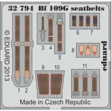 Eduard Accessories 32794 - 1:32 BF 109G seatbelts for Revell