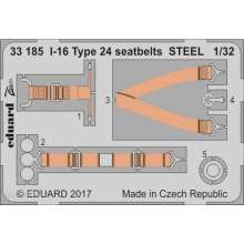 Eduard Accessories 33185 - I-16 Type 24 seatbets STEEL for ICM in 1:32