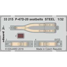 Eduard Accessories 33215 - P-47D-20 seatbelts STEEL for Trumpeter in 1:32