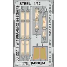 Eduard Accessories 33227 - Fw 190A-8/R2 seatbelts STEEL for Revell in 1:32