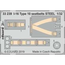 Eduard Accessories 33239 - I-16 Type 10 seatbelts STEEL for ICM in 1:32