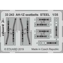 Eduard Accessories 33243 - AH-1Z seatbelts STEEL for Academy in 1:32