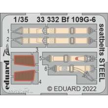 Eduard Accessories 33332 - 1:35 Bf 109G-6 seatbelts STEEL