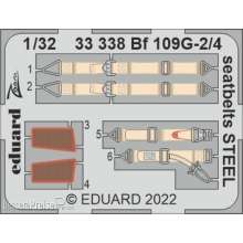 Eduard Accessories 33338 - 1:32 Bf 109G-2/4 seatbelts STEEL for REVELL