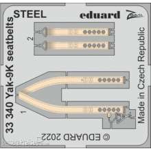 Eduard Accessories 33340 - 1:32 Yak-9K seatbelts STEEL for ICM