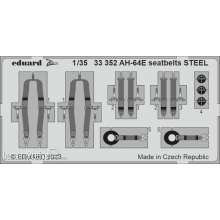 Eduard Accessories 33352 - 1:35 AH-64E seatbelts STEEL 1/35 TAKOM