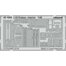 Eduard Accessories 491008 - J-35 Draken interior for Hasegawa in 1:48