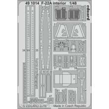 Eduard Accessories 491014 - F-22A interior for Hasegawa in 1:48