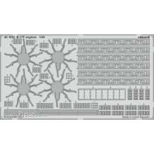 Eduard Accessories 481052 - B-17F engines 1/48 for HKM in 1:48