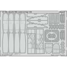 Eduard Accessories 481096 - 1:48 Beaufort Mk.I undercarriage for ICM