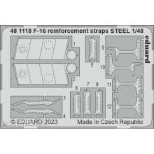 Eduard Accessories 481118 - 1:48 F-16 reinforcement straps STEEL 1/48 KINETIC