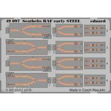 Eduard Accessories 49097 - Seatbeltes RAF early STEEL in 1:48