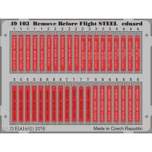 Eduard Accessories 49103 - Remove Before Flight STEEL in 1:48