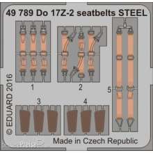 Eduard Accessories 49789 - Do 17Z-2 seatbelts STEEL for ICM in 1:48