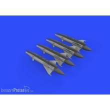 Eduard Accessories 672191 - RS-2US missiles for MiG-21 for Eduard in 1:72