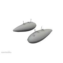 Eduard Accessories 672373 - P-51D 75gal drop tanks PRINT 1/72