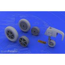 Eduard Accessories 632004 - Bf 109E wheels for Eduard in 1:32