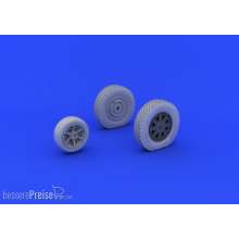 Eduard Accessories 632073 - P-39 wheels late for KittyHawk in 1:32