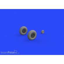 Eduard Accessories 632130 - Spitfire Mk.IX wheels 4spoke w/pattern for Tamiya in 1:32