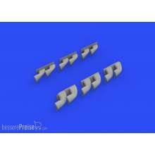 Eduard Accessories 632139 - P-40 exhaust stacks fishtail f.Hasegawa in 1:32