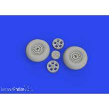 Eduard Accessories 624004 - 1:24 Spitfire Mk.IX wheels 5spoke 1/24 AIRFIX