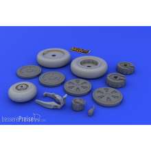 Eduard Accessories 648026 - MiG-21 wheels for Eduard in 1:48