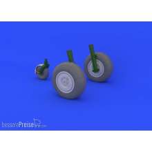 Eduard Accessories 648134 - 1:48 Ju 88 wheels late for Dragon