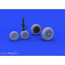 Eduard Accessories 648181 - F-104 undercarriage wheels late f.Hasega in 1:48