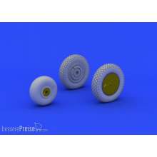 Eduard Accessories 648202 - P-39 wheels early for Eduard in 1:48