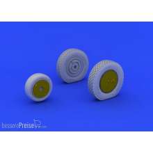 Eduard Accessories 648203 - P-39 wheels late for Eduard in 1:48