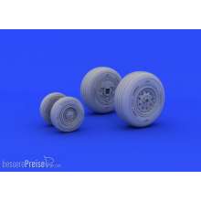 Eduard Accessories 648253 - F-4J wheels for Academy in 1:48