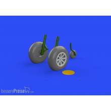 Eduard Accessories 648270 - P-40B wheels for Airfix in 1:48