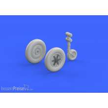 Eduard Accessories 648282 - Bf 109F wheels for Eduard in 1:48