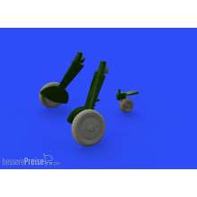 Eduard Accessories 648400 - Bf 109G-6 wheels for Tamiya in 1:48