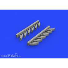 Eduard Accessories 648418 - Tempest MK.V exhaust stacks for Eduard in 1:48