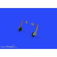 Eduard Accessories 648436 - Fw 190A-5 undercarriage legs BRONZE f.Ed in 1:48