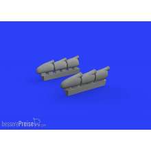 Eduard Accessories 648456 - Spitfire Mk.I exhaust stacks for Tamiya in 1:48