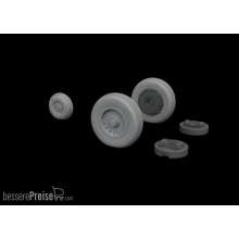 Eduard Accessories 648541 - Mirage IIIC wheels for Eduard in 1:48