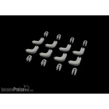 Eduard Accessories 648583 - Bf 109G Eberspächer acoustic pipes for Eduard in 1:48