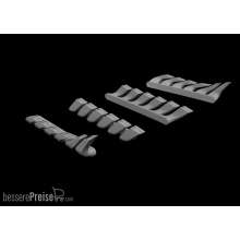 Eduard Accessories 648607 - Bf 110C/D/E exhaust stacks for Eduard in 1:48